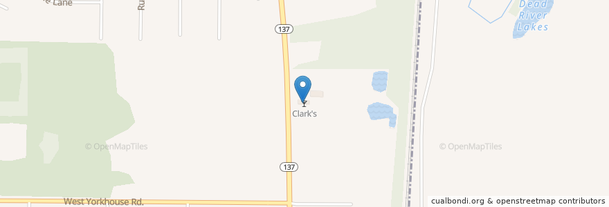 Mapa de ubicacion de Clark's en États-Unis D'Amérique, Illinois, Beach Park.