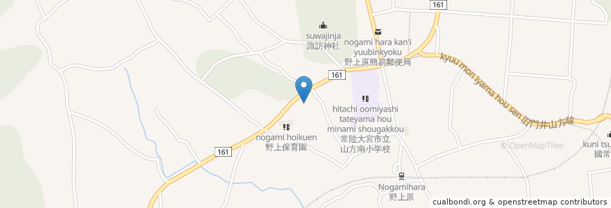 Mapa de ubicacion de 本泉寺 en 일본, 이바라키현, 常陸大宮市.