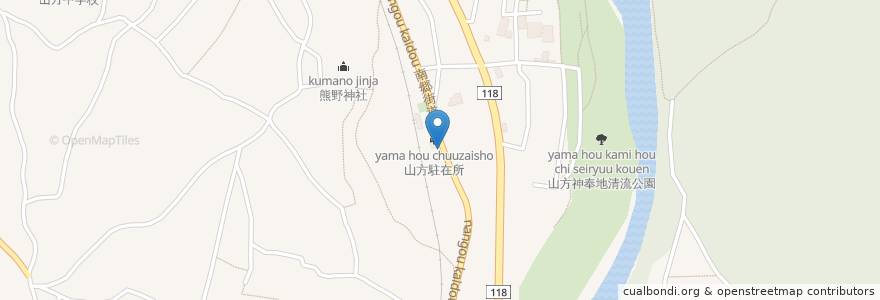 Mapa de ubicacion de 常陸大宮市消防団　第７分団第１部 en Япония, Ибараки, 常陸大宮市.