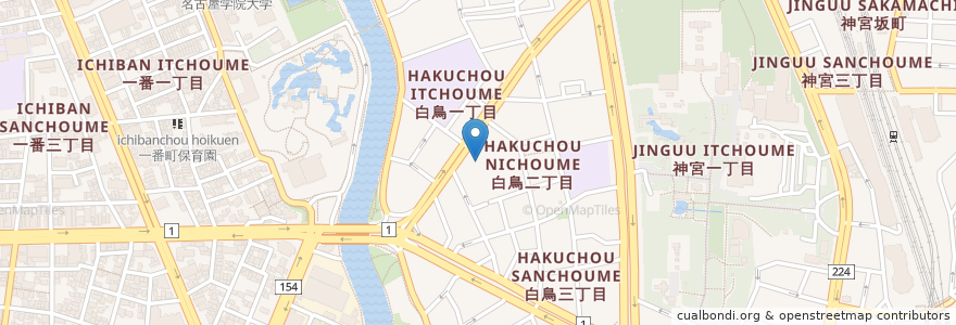 Mapa de ubicacion de 本遠寺 en Japan, Präfektur Aichi, 名古屋市, 熱田区.