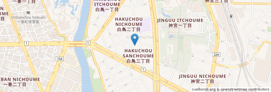 Mapa de ubicacion de 清雲寺 en Japan, Aichi Prefecture, Nagoya, Atsuta Ward.