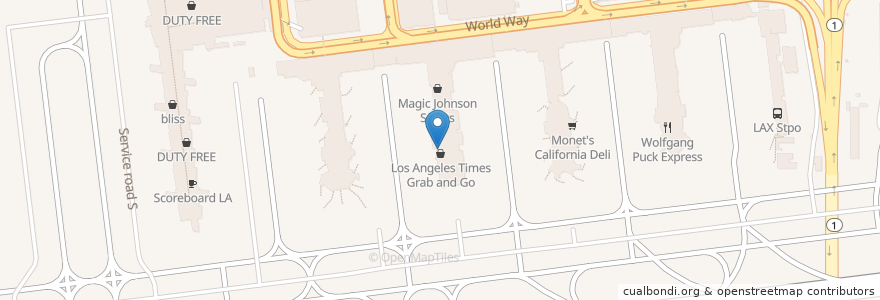 Mapa de ubicacion de Ford's Filling Station en الولايات المتّحدة الأمريكيّة, كاليفورنيا, مقاطعة لوس أنجلس, لوس أنجلس.
