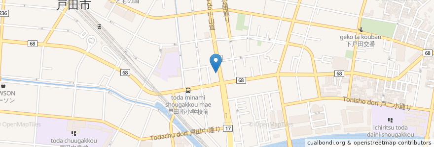 Mapa de ubicacion de ディープカレーハウス en Japón, Prefectura De Saitama, 戸田市.
