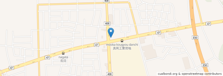 Mapa de ubicacion de Eneos en Япония, Тотиги, 真岡市.