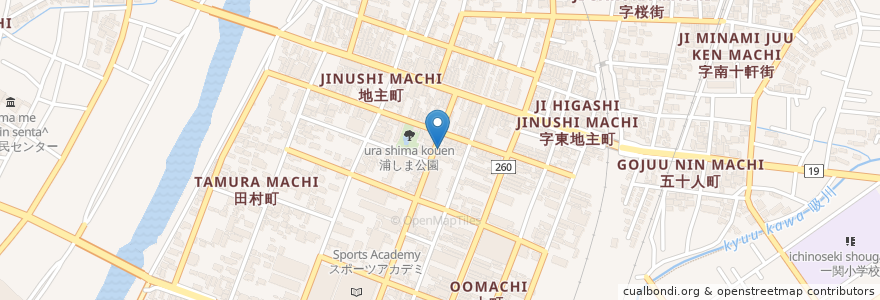 Mapa de ubicacion de Mojo Cafe & Bar en Япония, Иватэ, 一関市.