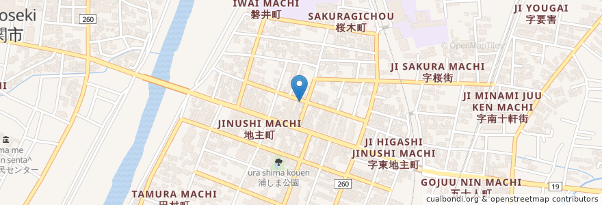 Mapa de ubicacion de パブスナック Coco en Japon, Préfecture D'Iwate, 一関市.