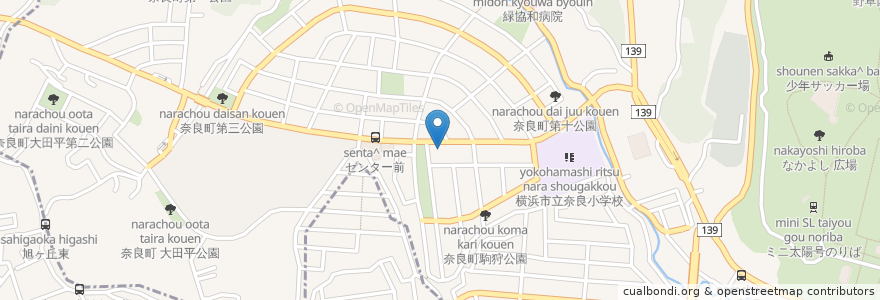 Mapa de ubicacion de ラー麺 鎌倉家 en Jepun, 神奈川県, 横浜市, 青葉区.