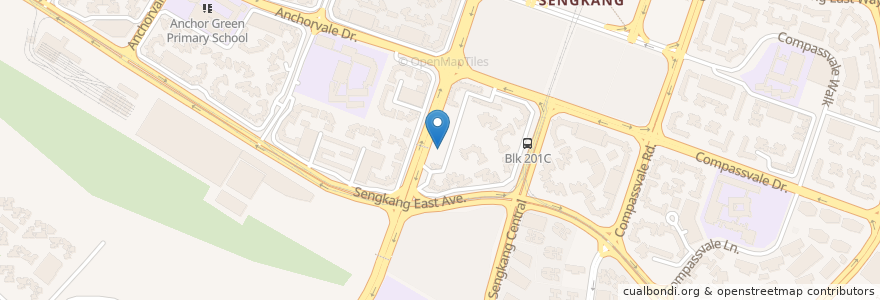 Mapa de ubicacion de Blk 200 Carpark en Singapura, Northeast.