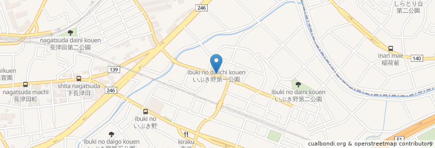 Mapa de ubicacion de 緑消防団 第四分団四班 en 日本, 神奈川県, 横浜市, 緑区.