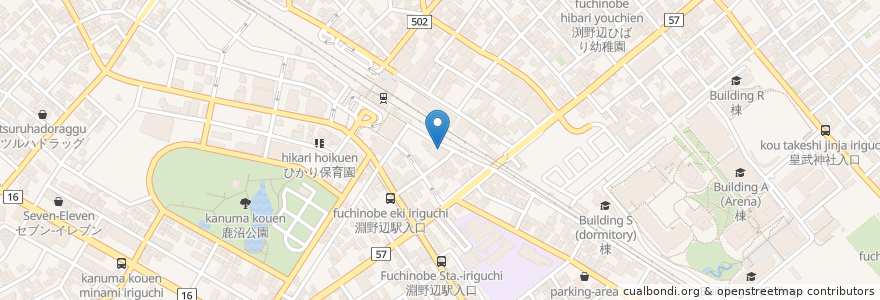 Mapa de ubicacion de ０円餃子 en 日本, 神奈川県, 相模原市, 中央区.