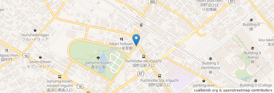 Mapa de ubicacion de 井上歯科医院 en Japón, Prefectura De Kanagawa, 相模原市, Barrio Chuo.