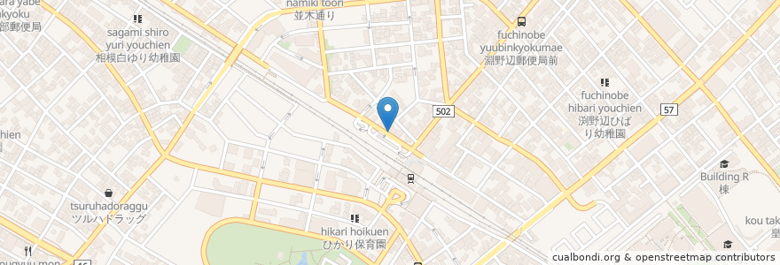 Mapa de ubicacion de 中村屋 en 일본, 가나가와현, 相模原市, 中央区.