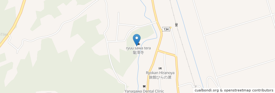 Mapa de ubicacion de 龍澤寺 en Japonya, 岩手県, 一関市.