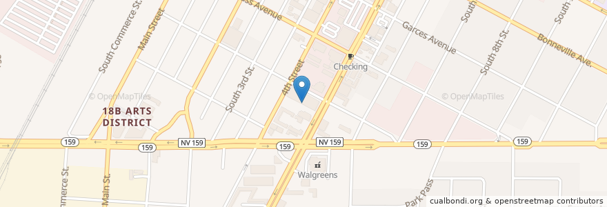 Mapa de ubicacion de The Goodwich en ایالات متحده آمریکا, نوادا, Clark County, Las Vegas.