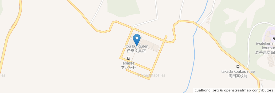 Mapa de ubicacion de ぴっぴ屋 汐風食堂 en Япония, Иватэ, 陸前高田市.