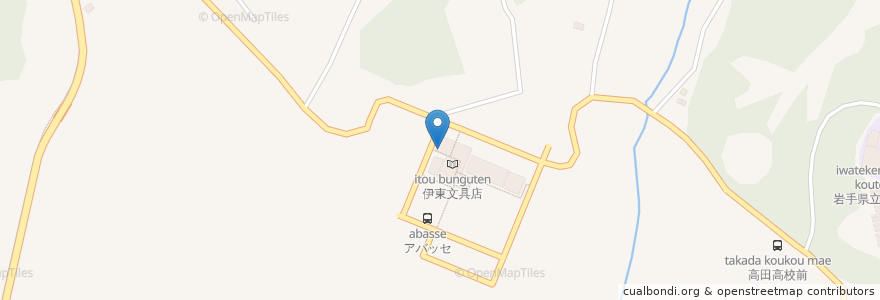 Mapa de ubicacion de 居酒屋 膳 en 日本, 岩手県, 陸前高田市.
