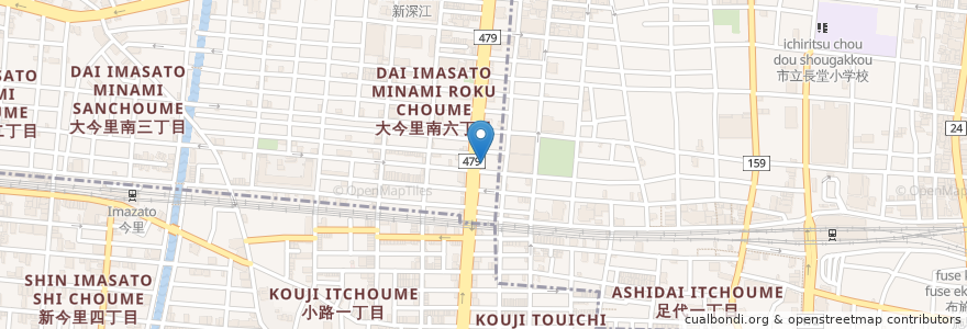 Mapa de ubicacion de カラオケスタジオ kappa en 日本, 大阪府, 大阪市, 東成区.