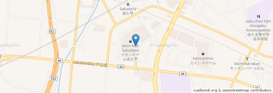 Mapa de ubicacion de マクドナルド イオンモール佐久平店 en Япония, Нагано, 佐久市.