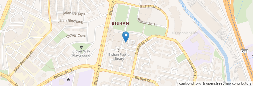 Mapa de ubicacion de Bishan Vegetarian Bus Interchange Food Court Level 2 en シンガポール, Central.