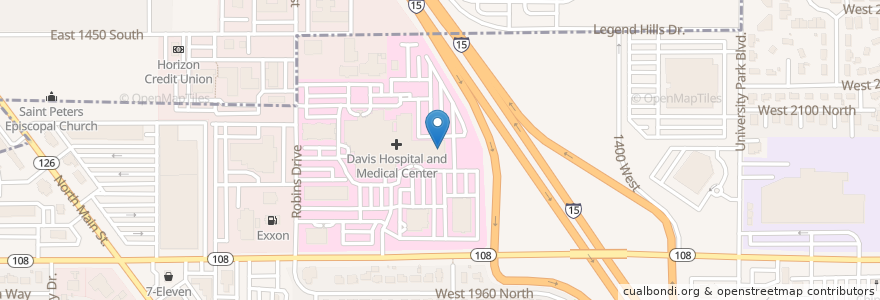 Mapa de ubicacion de Davis Drug en United States, Utah, Davis County, Clearfield, Layton.