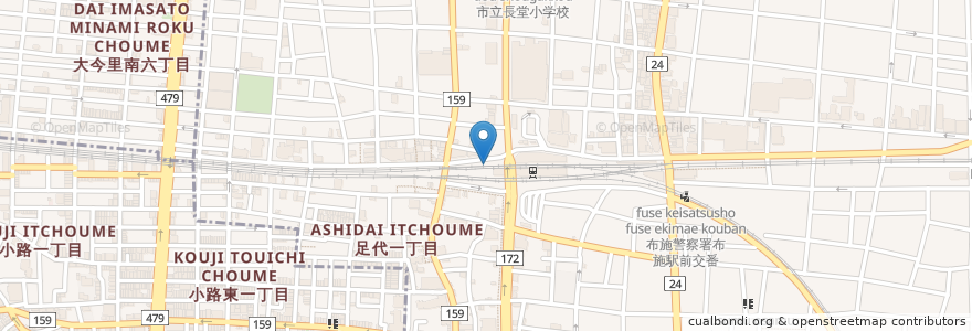 Mapa de ubicacion de りそなクイックロビー en اليابان, أوساكا, 東大阪市.