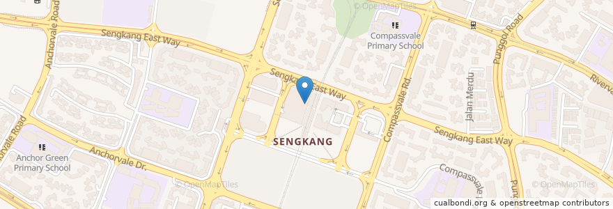 Mapa de ubicacion de Subway en Singapur, Northeast.
