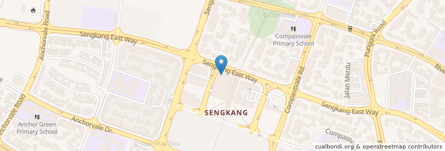 Mapa de ubicacion de Mos Burger en Singapore, Northeast.