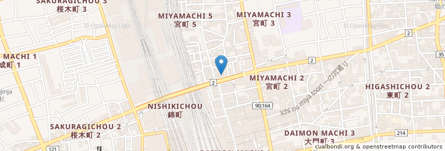 Mapa de ubicacion de Courage en Japón, Prefectura De Saitama, Saitama, Omiya.