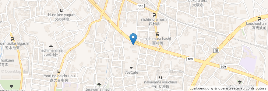 Mapa de ubicacion de わらべうた 中山保育園 en 일본, 가나가와현, 요코하마시, 緑区.