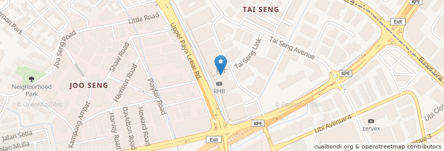 Mapa de ubicacion de Long John Silver's en 新加坡, 东南区.