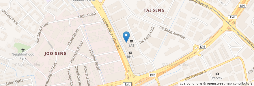 Mapa de ubicacion de Fun Toast en Singapour, Southeast.