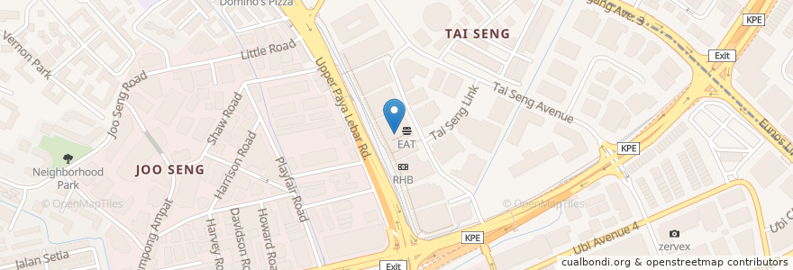Mapa de ubicacion de Gong Cha en Singapura, Southeast.