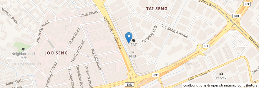 Mapa de ubicacion de Hawker Chan Liao Fan en Singapura, Southeast.