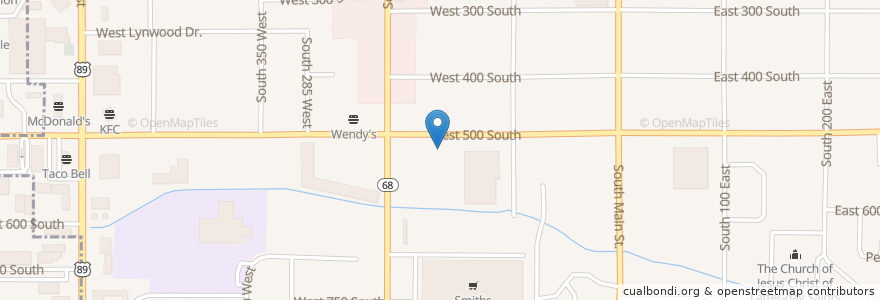 Mapa de ubicacion de Corner Bakery en 미국, 유타 주, Davis County, Bountiful.