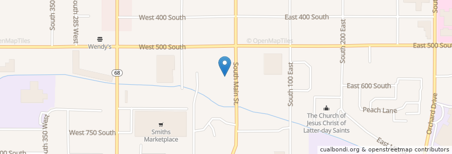 Mapa de ubicacion de KeyBank en Amerika Syarikat, Utah, Davis County, Bountiful.