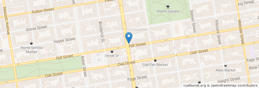 Mapa de ubicacion de Madrone Art Bar en United States, California, San Francisco City And County, San Francisco.