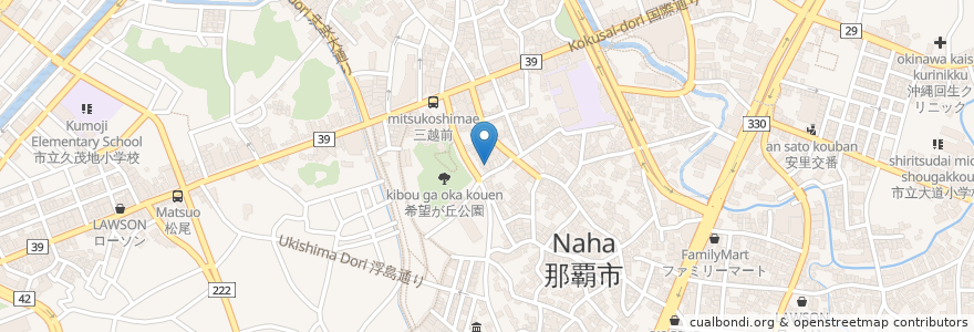 Mapa de ubicacion de 桜坂セントラル en Japon, Préfecture D'Okinawa, 那覇市.