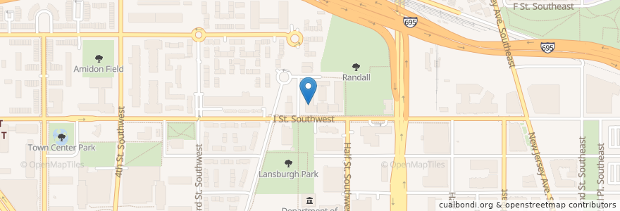 Mapa de ubicacion de Randall Shelter en Estados Unidos Da América, Washington, D.C., Washington.