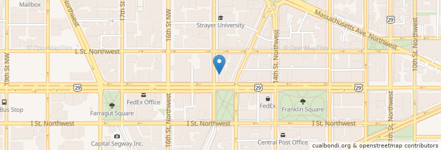 Mapa de ubicacion de Pizza Autentica en Verenigde Staten, Washington D.C., Washington.