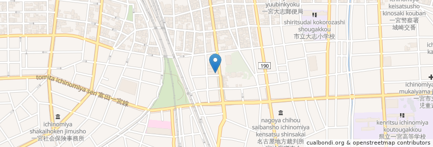 Mapa de ubicacion de 津島屋 en 日本, 愛知県, 一宮市.