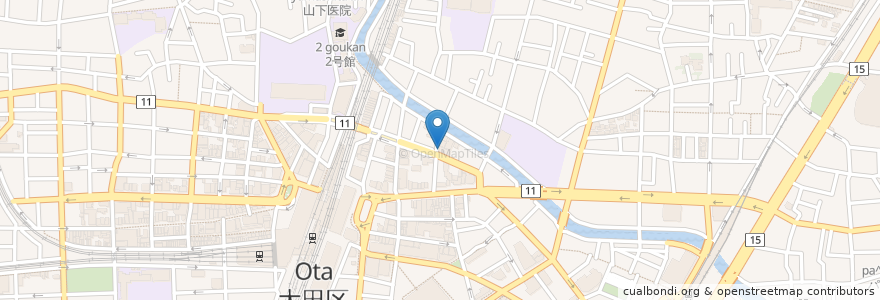 Mapa de ubicacion de 琉球キッチン東屋慶名 en Jepun, 東京都, 大田区.