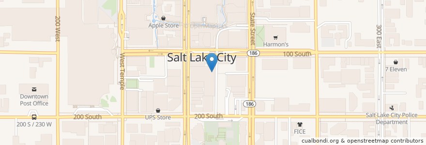 Mapa de ubicacion de Fireside on Regent en Vereinigte Staaten Von Amerika, Utah, Salt Lake County, Salt Lake City.