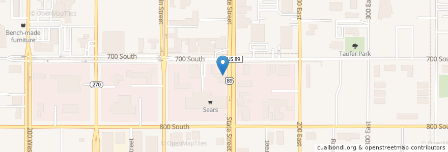 Mapa de ubicacion de Sapa Bar & Grill en États-Unis D'Amérique, Utah, Salt Lake County, Salt Lake City.