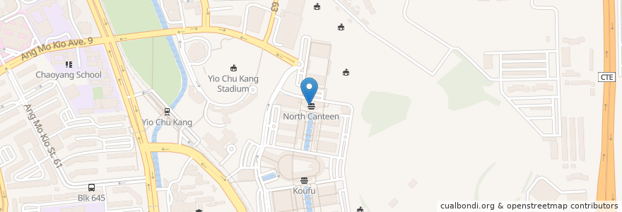 Mapa de ubicacion de North Canteen en Singapura, Central.