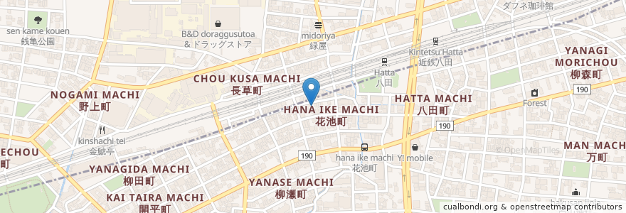 Mapa de ubicacion de 名鉄協商パーキング en Japon, Préfecture D'Aichi, 名古屋市, 中川区.