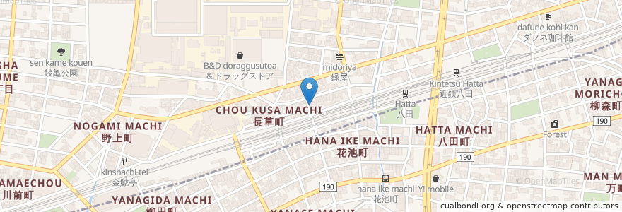Mapa de ubicacion de 下田薬局 en 日本, 愛知県, 名古屋市, 中村区, 中川区.