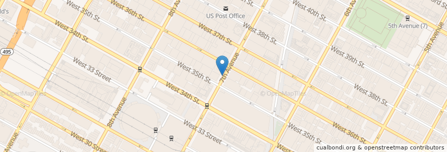 Mapa de ubicacion de The Bread Factory Cafe en الولايات المتّحدة الأمريكيّة, نيويورك, New York, New York County, Manhattan, Manhattan Community Board 5, Manhattan Community Board 4.