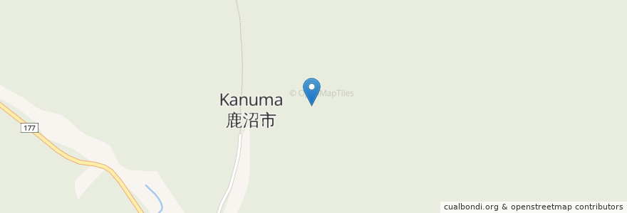 Mapa de ubicacion de 鹿沼市 en 日本, 栃木県, 鹿沼市.