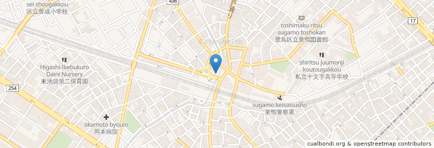 Mapa de ubicacion de ホープ軒 en 日本, 東京都, 豊島区.