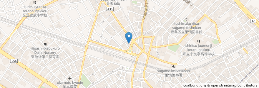 Mapa de ubicacion de すし三崎丸 en Giappone, Tokyo, Toshima.